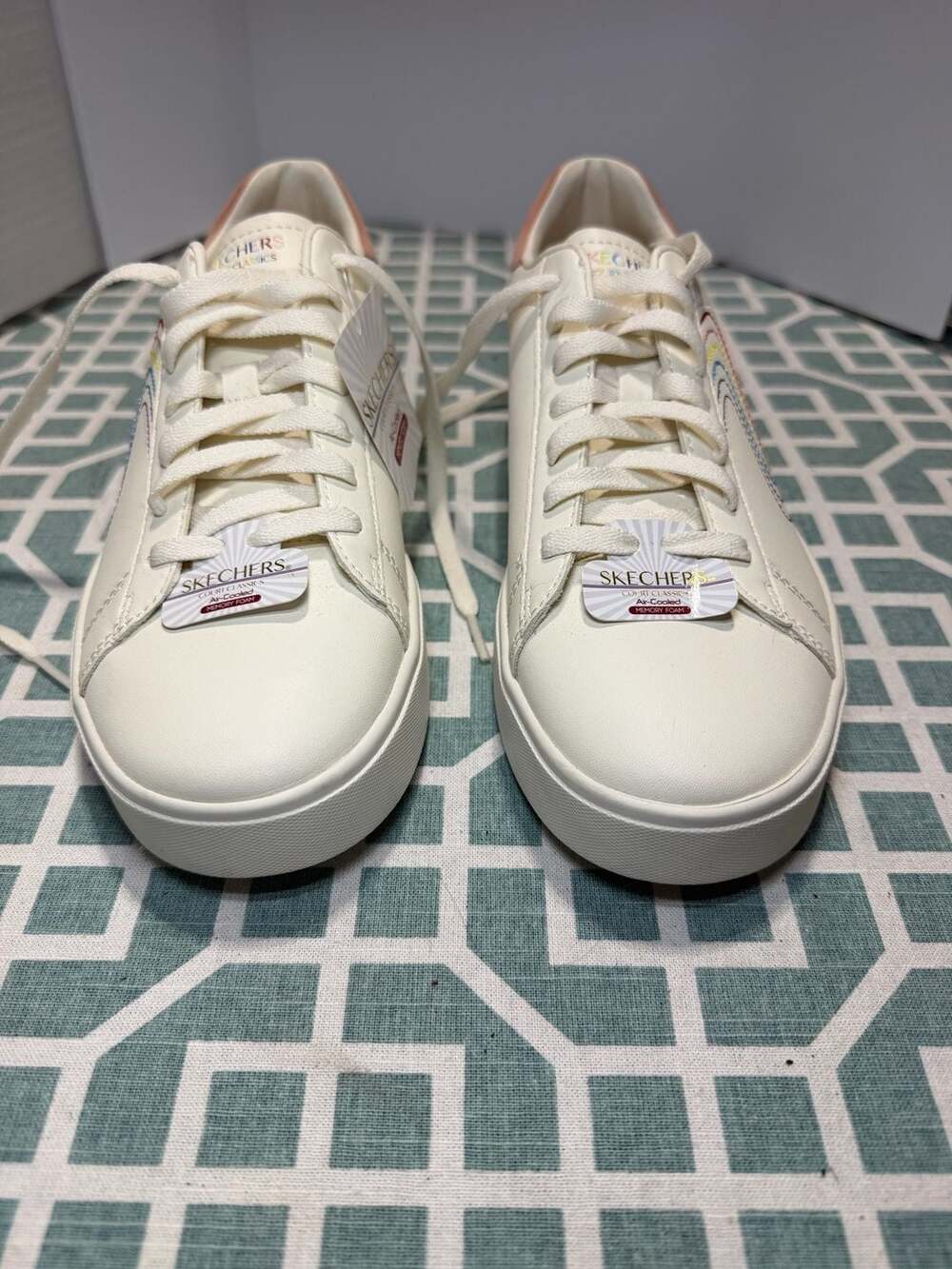 Skechers Eden LX-Lined Up Court Classics Air-Cooled Memory Foam Sneakers
